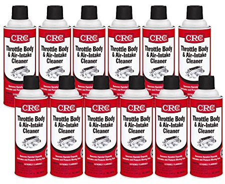 CRC 05078-12PK Throttle Body & Air Intake Cleaner, 12 fl. oz., Pack of 12