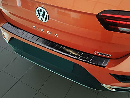 Ladekantenschutz aus Edelstahl in anthrazit mit 3D Abkantung passend für VW T-Roc ab 2017-10/2025 (auch Cabrio) AZ30000002