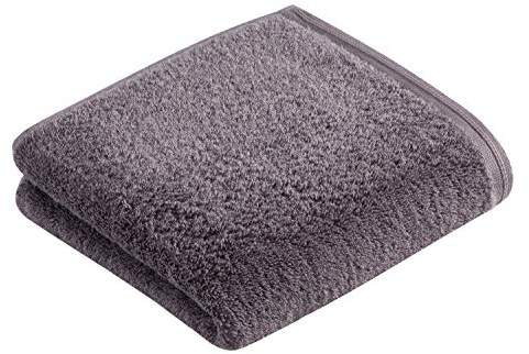 Vossen Vegan Life Handtuch 50 x 100 cm dunkelgrau
