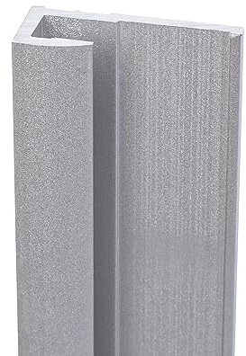 Schulte DecoDesign Profil Endprofil, 210 cm, Alu-Natur, Verbindungsprofil für Duschrückwände und Wandverkleidung bis 3 mm, D1901621 01