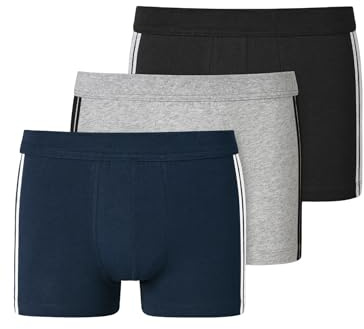 Schiesser Herren Organic Cotton Stretch Herren mit Softbund Boxershorts, Mehrfarbig 1, M EU