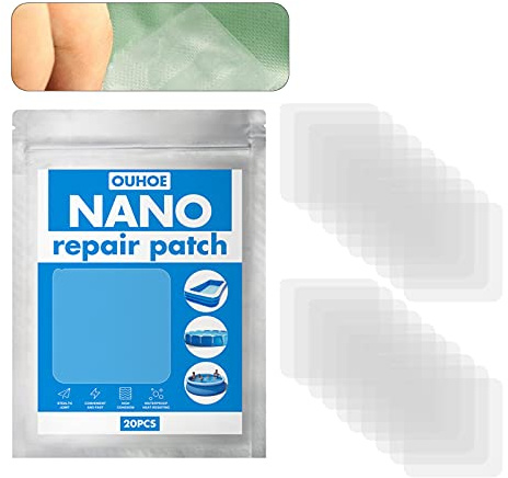 20pcs waterproof transparent repair patches Wasserdichte transparente Reparaturflicken Isolierband und Dichtungsband air mattress paddling pool repair stickers Reparatur Löcher Risse aufblasbarer Ball