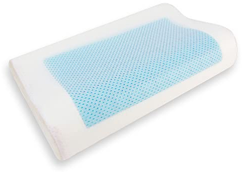 SILVANO Almohada Viscoelástica 50 cm, Almohada Gel Refrescante, Forro Anti-Ácaros, Anti-Bacterias,Máxima Comodidad, Descanso Cervicales y Cuello, Incluye Funda, Mantiene la Temperatura