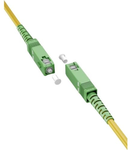goobay 59643 fiberoptisk kabel (FTTH)/Singlemode (OS2) Simplex/SC APC (8°) hane till SC-APC (8°) hane/optisk kabel/15 meter