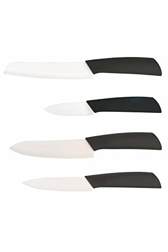 GALILEO SìChef Set 4 coltelli lama in ceramica e impugnatura soft touch