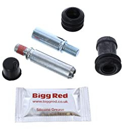 Bigg Red - Bremssattel Schieber Pin Set - Vorne Links & Rechts - Inklusive 2 Pinnen, Plus Schieber Gummi & Fett - Kompatibel Wählen Sie Modelle - 1342X