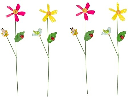 GANAZONO 4stücke Wetterfeste Garten-windmühle Aus Eisen Hübsche Rotierende Deko Für Garten Und Rasen Für Gartengestaltung Und Feierlichkeiten