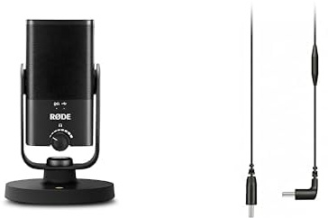 RØDE INT-USB Mini Microfono Condensatore di Qualità da Studio + Cavo USB-C (300 mm - Compatibile con Android e Mac) per Registrazione Vocale e Strumentale