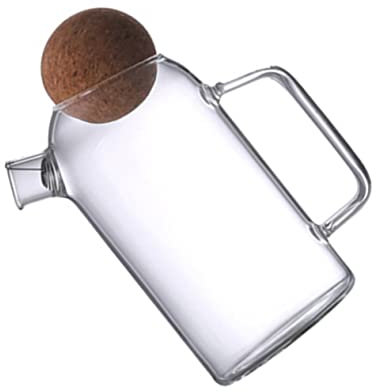 OKUMEYR Tetera De Vidrio Resistente Al Calor Taza De Agua Jarra De Té Para Té Leche Para Familiares y Amigos