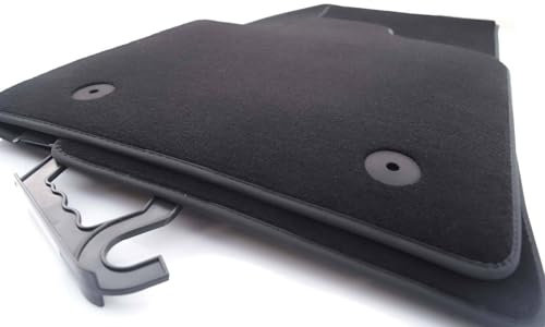 Fußmatten kompatibel mit Peugeot 308 III ab 2022> Velours Matten in Original Qualität Autoteppich Set 4-teilig Schwarz