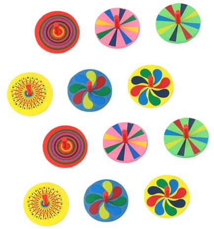 TOYANDONA Kinder Holzkreisel Spielzeug Zur Druckentlastung Aus Langlebigem Holz Buntes Kreiselspielzeug Für Kinder Fördert Hand Auge Koordination Und Spielerisches Lernen