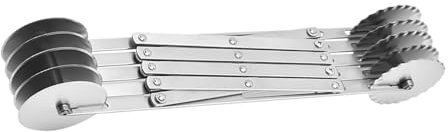 Rueda De Corte De Corte, Rueda De Pizza-rueda | Pizza Pie Roller Storer Herramientas | Cortador De Acero Inoxidable, Herramientas De Cocción, Divisor Escalable Para Ravioles, Lasaña, Gofres