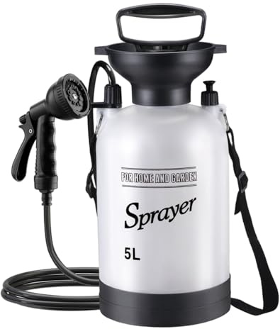 Douche de Camping Portable Douche Portable 5 L avec tête de pulvérisation 10 Modes et Tuyau 9 84 Pieds pour Jardin PIQ