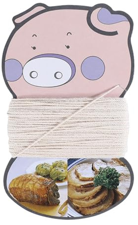 SZLIFE Spago da Cucina, spago da Cucina, da 1 mm, da Forno Portatile Fai da Te, da 20 m per cuocere Torte, rilegare Libri, Pollo e