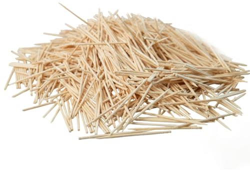 Palillos de dientes de madera de un solo punto hechos de bambú (punto único, 200)