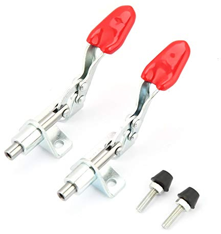 Uadme Morsetti a Ginocchiera, 2 Pezzi Morsetto a Levetta, Morsetto a Ginocchiera Verticale di Tipo Push-pull, per Trattenere Rapidamente Lamiere o Circuiti Stampati