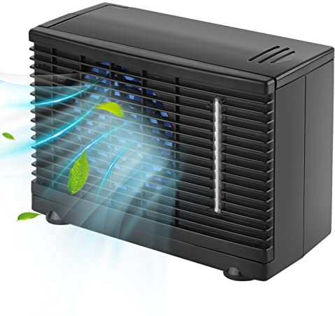 Climatiseur Voiture Refroidisseur avec Vitesses Réglables, 12V Mini Refroidisseur d'air Evaporatif Ventilateur De Refroidissement pour Maison Bureau Voiture