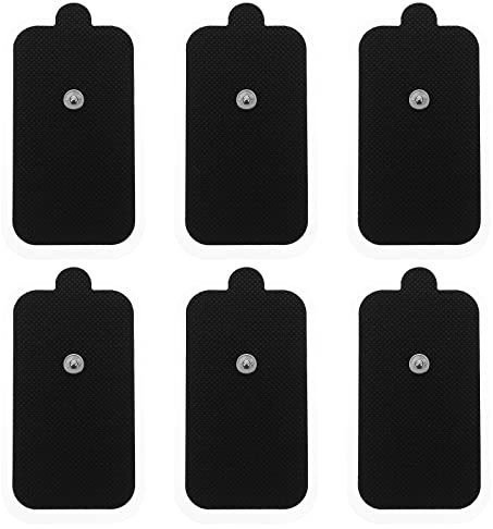 BESPORTBLE 6blätter Professionelle -pads Tragbare -pads Für Muskelstimulatoren Selbstklebend Mit Druckknopfanschluss Atmungsaktiv Und Hautfreundlich Für Bauchmuskeltrainer