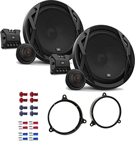 JBL Club 6500C Lautsprecher mit Einbauset passend für Toyota Corolla E12 2002-2007 Türen hinten 360 Watt 165mm 2 Wege Kompo Auto KFZ PKW Boxen