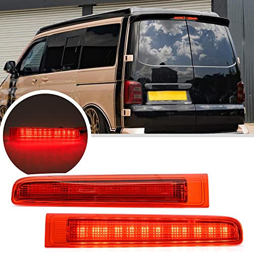 NSLUMO Led Drittes Bremslicht für V/W T5 T6 T6.1 Transporter Multi.van Cara-velle Van Hohe hintere Bremsleuchte Scheunentor hoch montierte Bremsleuchte 2St