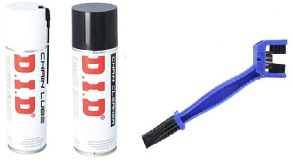 KIT MANUTENZIONE CATENA MOTO SPRAY PULITORE + GRASSO SPRAY DID 300ml