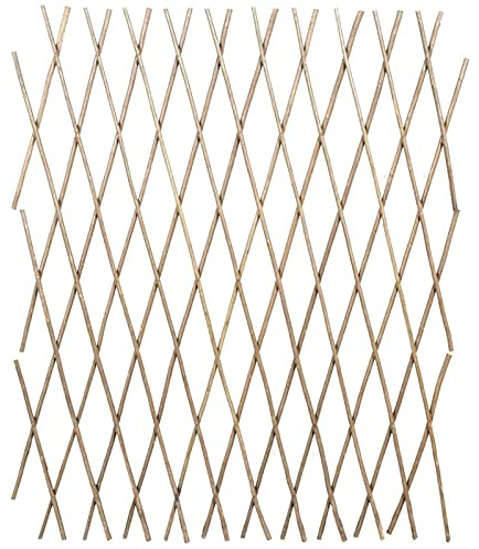 Kavolet Garten Zaun, Staketenzaun, Weidenzaun 5 STK. 180x90 cm, Steckzaun für Hunde, Teichzaun, Garten Dekoration