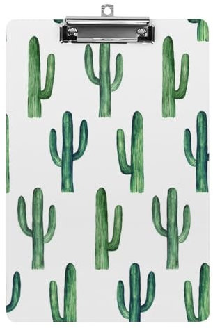 Cactus Vert Porte Bloc A4 Avec Pince Planchettes À Pince Porte Document Avec Clip À Profil Bas