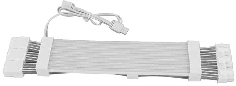 ASHATA Câble D'extension d'alimentation RVB Adressable à 24 Broches, Câbles d'alimentation RVB, Prise en Charge du Câble PC RVB 18 AWG synchronisé 5 V à 3 (Câble néon ARGB pour Carte