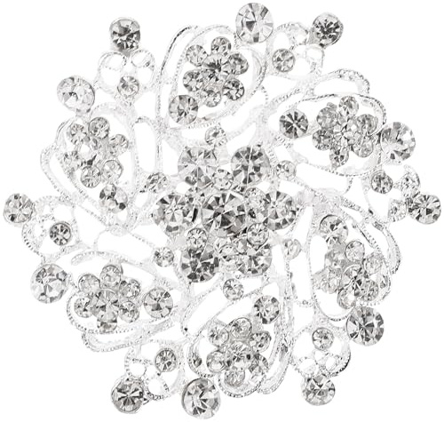 VALICLUD Diamante Di Cristallo Spilla In Argento Abito Da Sposa Spilla Pin Vestiti Donne Collare Pin Per Le Donne Di Moda Per Le Moda Strass
