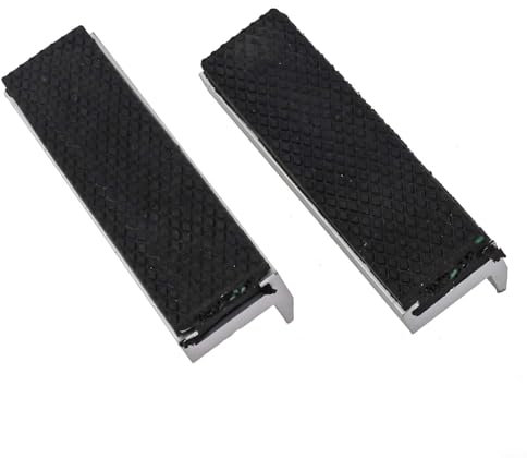Entgoinggo Backen-Schutzhülle, magnetische Schraubstock-Backenpolster, rutschfeste, weiche Schraubstock-Backen-Pads, Schutzabdeckungen zum Klemmen und Schutz von Holz, Kunststoff (10,2 cm)