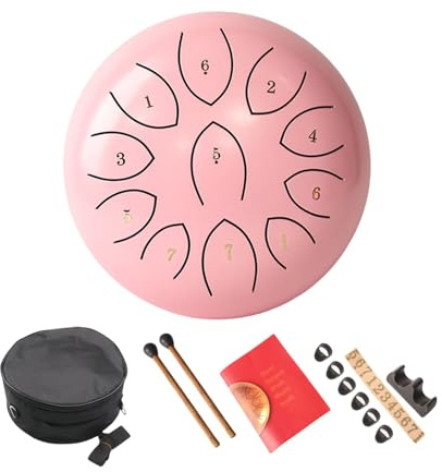 11 Töne Kleine Stahlzungentrommel Percussionsinstrument Handpans Trommel Ätherische Trommel Für Meditationen Heilungskonzert