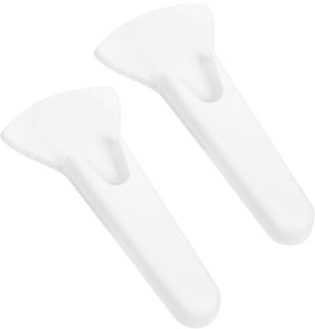 Vaguelly 2pcs Magnetic Scissor Holder for Refrigerator, Protective Pp Sleeve with Magnetic Design, Kitchen Hanging Scissor Rack Organiser, White Sleek Storage Accessory for Kitchen