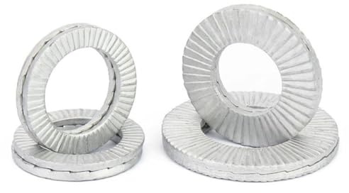 5/8 Double Layer self-Locking washers Anti-Loosening Washers Belleville Washers Vibration-Resistant Locking Fasteners for Automotive,IndustrialMachinery,Construction Equipment & Maintenance