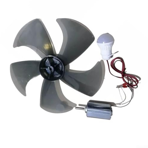 DIY Breeze Wind Turbine Model 12V 80W Generador de imán permanente con manivela para soluciones de energía portátiles (juego 1)