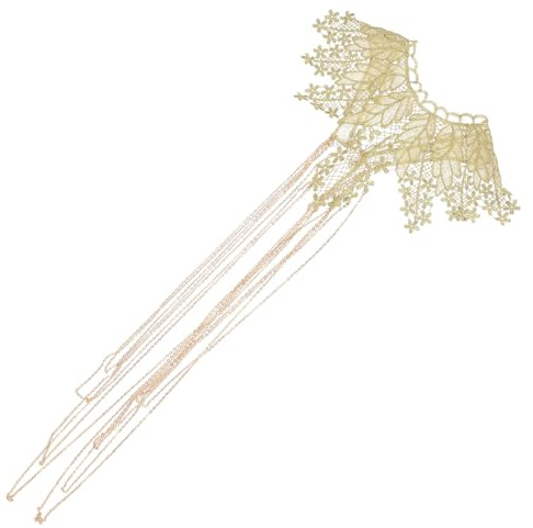 TOVINANNA Collar de Múltiples de Dorado Corporal Cadena de Encaje Diseño Carnavales y Cuerpo, Adecuado para Ocasiones Obsequios