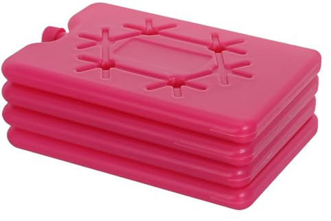 SKISUNO 4pcs Reusable Ice Packs for Coolers 200ml Pe Cold Packs for Lunch Boxes and Picnics Portable and Refreezable Cooling Blocks to Keep Drinks and Medicine Fresh