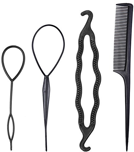 Frcolor Haar Styling Set Frisurenhilfe Haar Twist Haarknoten mit Haarkamm