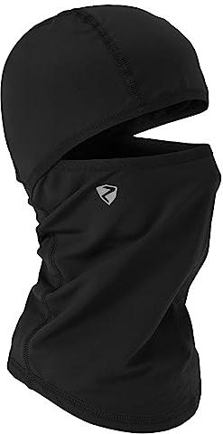 Ziener Kinder ILKER Junior underhelmet mas Gesichtsmaske/Skihelm Wintersport, black, XS