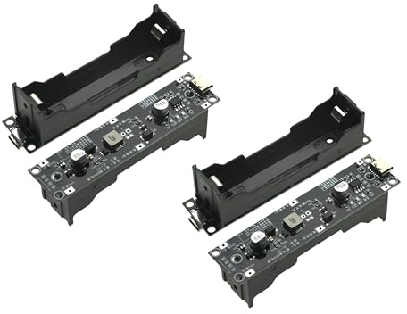 TECNOIOT 2pcs Type-C USB 5V UPS Uninterruptible Power Supply 18650 Lithium Battery Charger