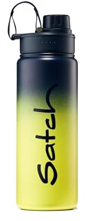 Satch Trinkflasche aus Edelstahl BPA-frei 0,5l, Auslaufsicher und Kohlensäure geeignet, für Heiße und Kalte Getränke