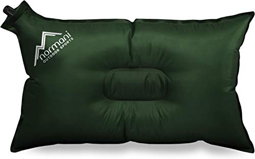 normani Selbstaufblasbares Kissen Outdoor Thermokissen Camping QuickFit Farbe Oliv