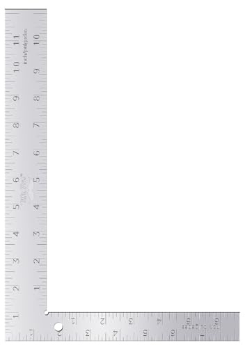 Mr. Pen- Framing Square, 8 x 12 Inch, Silver, Right Angle Ruler, L Shape Ruler, Metal Square