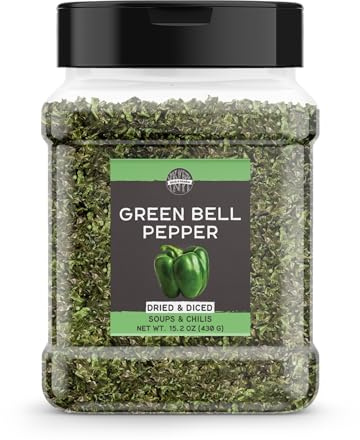 Birch & Meadow Diced Green Bell Pepper, 15.2 oz, Cut & Dried, Soups & Chilis, Fresh Taste