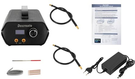 Mini Soudeur par Points avec écran LCD, Puissance 1-120W soudeuse par points de batterie, Gamme de pièces à souder 0.1-0.3mm/0.004-0.012in appareil de soudage par points portable