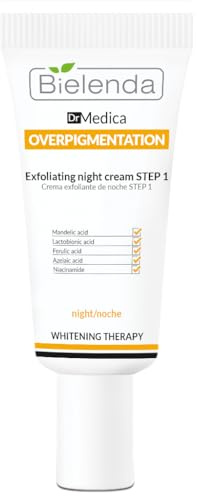 Bielenda Dr Medica Crème Peeling de Nuit Étape 1 sur la pigmentation, conduit visiblement à une amélioration de l'état de la peau, 30 ml