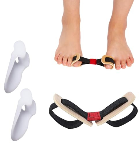 EIROVYA 3 Unidades Separador Dedos Pie Hallux Valgus,Talla única | Separador de dedos de gel suave. Fácil uso, mejora inmediata. Ideal uso diario. Válido para ambos pies.