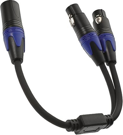 VICASKY Splitter Kabel Männlich Weiblich Pin Mikrofonkabel Symmetrisches Audiokabel Für Professionelle Audioanwendungen Langlebig Und Flexibel Für Konferenzen Und Aufnahmen