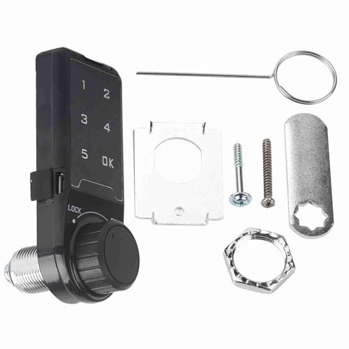 Serratura per porta con tastiera intelligente, serratura per tastiera digitale touch, serratura elettronica per armadietto, serratura per accesso a chiave con password per (Installation size L=30)