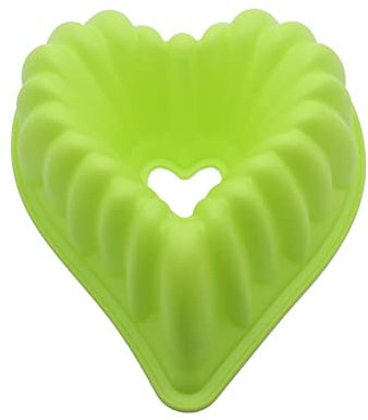 Stampo in silicone a forma di cuore per grandi torte, ciambelle, garza con rivestimento antiaderente, mousse, pancia, baran, tortiera