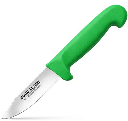 EVER BLADE 3.25” Paring Knife (85mm) Green - HACCP Colour Coded Kitchen Knife, Professional Japanese High Carbon Stainless Steel, Ultra Sharp Vegetable & Fruit Knife for Commercial Catering & Home Use